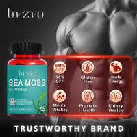 [bvzvo] Multimineral Sea Moss & Bladderwrack & Burdock Root & Premium Irish Seaweed - 60 Edible Gummies All-in-1 Dietary Supp...