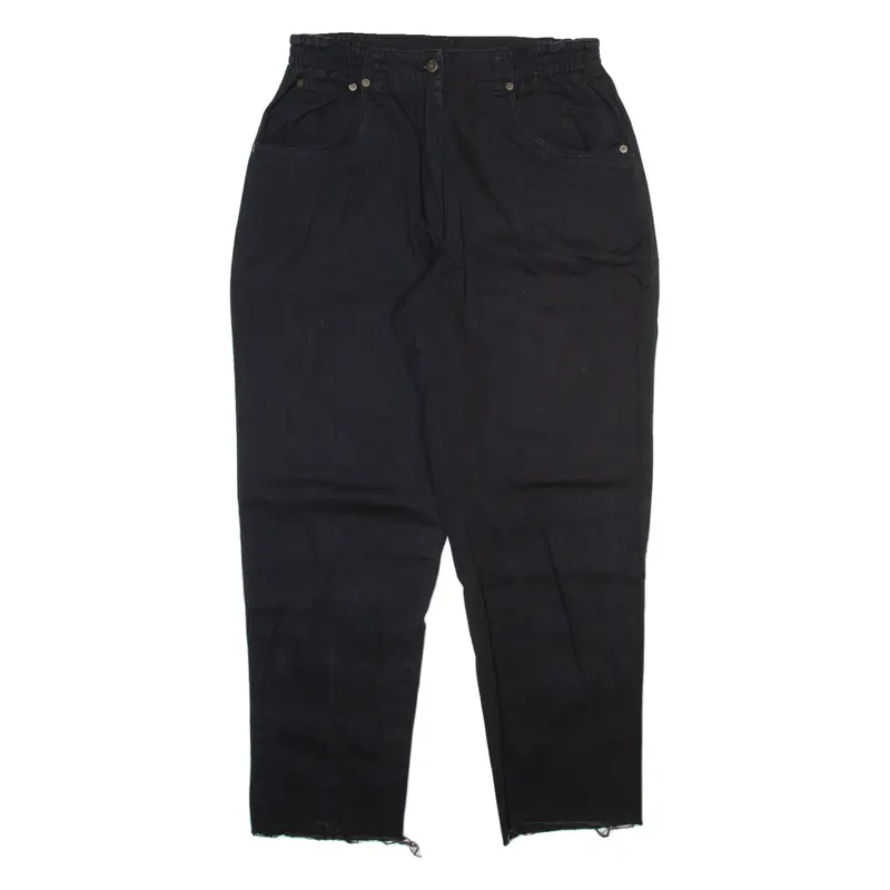 EXPLORER Womens Trousers Black Relaxed Tapered W30 L28