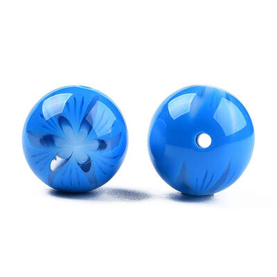 Flower Opaque Resin Beads