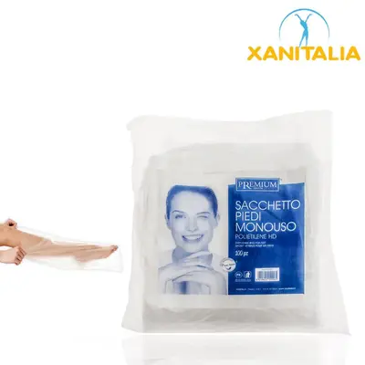 HD polyethylene foot bag 100 pcs - 53 x 30 cm