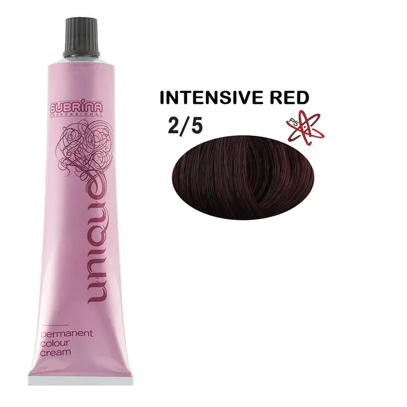 Subrina Professional Unique Permanent Hair Dye 2/5 Red Black 100 ml