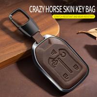 For Chevrolet Key Fob Cover Leather Car 2023 2022 2021 2020 2019 GMC Sierra and Chevy Silverado 1500 2500HD 3500HD Key Case A...