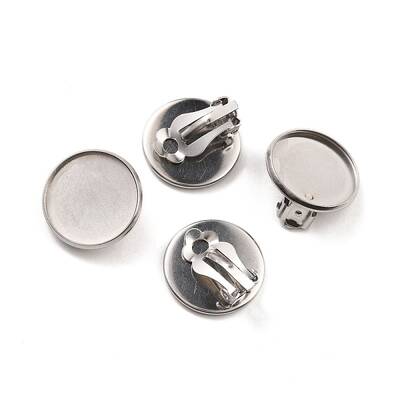 Non-Tarnish 316 Stainless Steel Clip-on Earring Findings