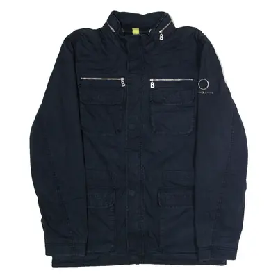BOGNER Mens Parka Jacket Blue Hooded L