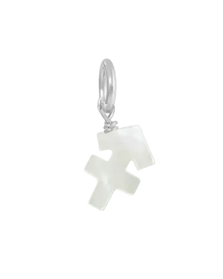MOP Zodiac Charm | Metal Color: Silver | Sign: Sagittarius