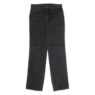 WRANGLER Mens Jeans Black Regular Straight Charcoal Wash W30 L32