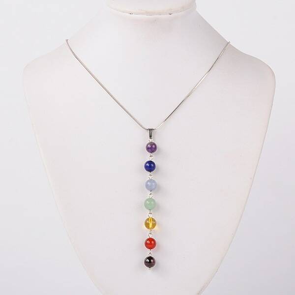 Natural Gemstone Pendant Necklaces