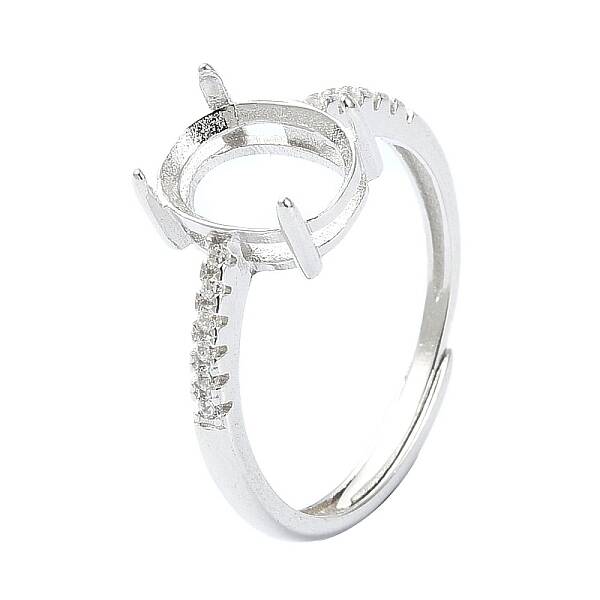 Adjustable 925 Sterling Silver Ring Components