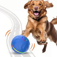 Interactive Dog Toy, USB Rechargeable Automatic Rolling Smart Ball, Durable Dog Toy, Fun and Engaging Game Companion for Smal...