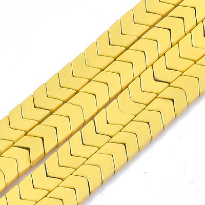 Spray Painted Non-magnetic Synthetic Hematite Beads Strands