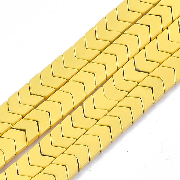 Spray Painted Non-magnetic Synthetic Hematite Beads Strands