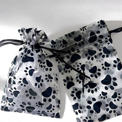 Printed Organza Drawstring Bags