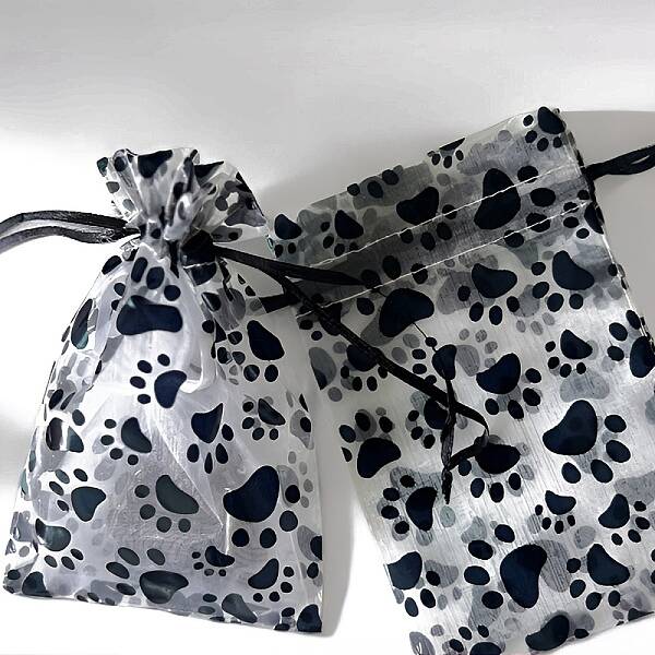 Printed Organza Drawstring Bags