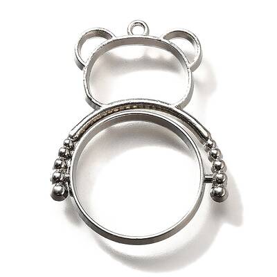 Alloy Open Back Bezel Pendants