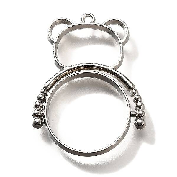 Alloy Open Back Bezel Pendants