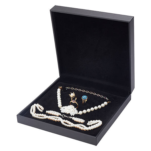 PU Leather Jewelry Set Storage Gift Box