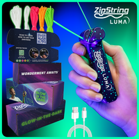 ZipString® Luma The Patented Glow-in-The-Dark Toy That Flies a Loop of String, Creates Endless Shapes and Tricks. Built-in L...