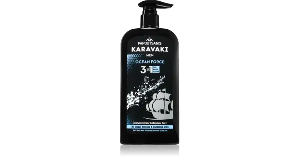 PAPOUTSANIS Karavaki Ocean Force cleansing gel 3 in 1 550 ml