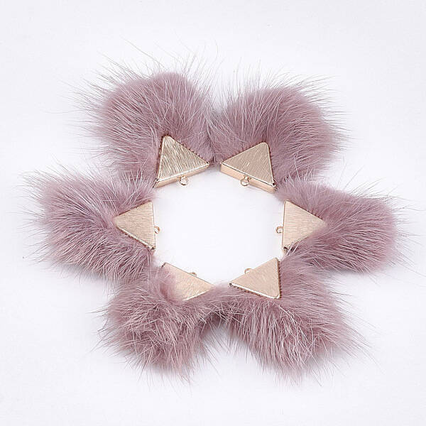 Faux Mink Fur Tassel Pendant Decorations