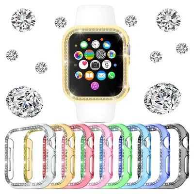 Anti-fall Smartwatch Case, 8 Counts/set Hollow Watch Case for Smartwatches, Screen Cover for iWatch Series SE/9/8/7/6/5/4/3/...