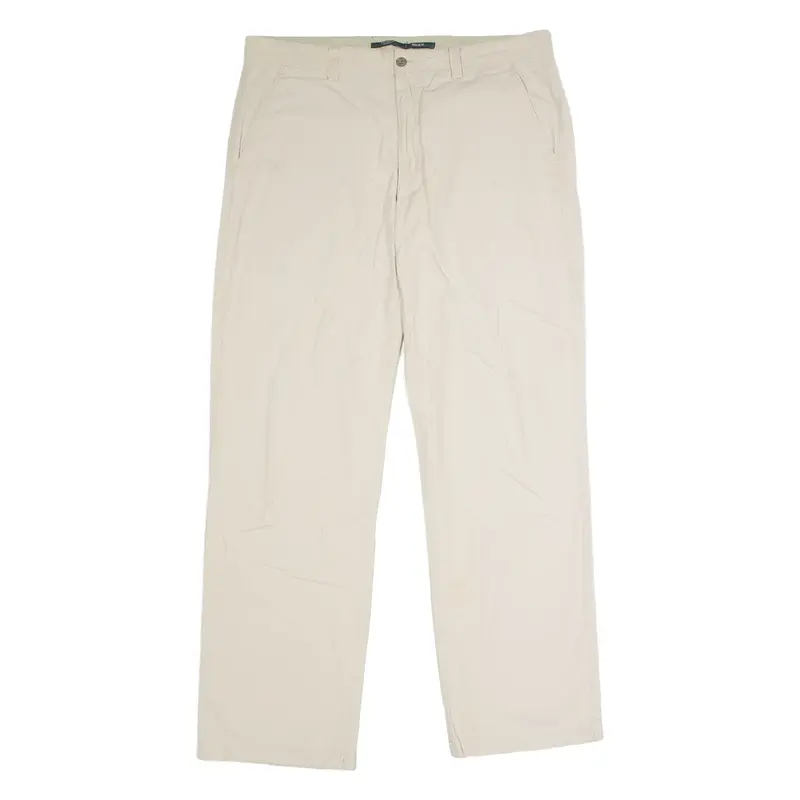 DOCKERS Chino Mens Trousers Beige Regular Straight W36 L34