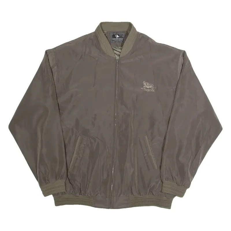 CABALLERO DORADO Mens Bomber Jacket Brown 2XL