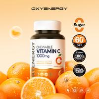 Oxyenergy Chewable Vitamin C,for Immunity Enhancement,Pigmentation Prevention,Antoxidant Support,1000mg High-Content,100 tabl...