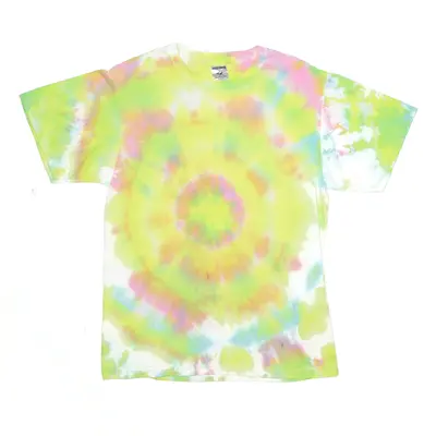 JERZEES Green Short Sleeve Tie Dye T-Shirt Mens M
