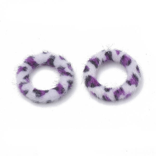 Faux Mink Fur Covered Linking Rings