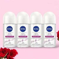 Nivea Even Skin Tone Deodorant Pack of 4 Roll-On Bottles 50.0 milliliters