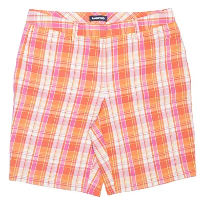 LANDS END Womens Casual Shorts Pink Check UK 14 W33