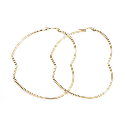 201 Stainless Steel Hoop Earrings