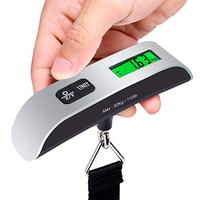 Travel Essentials, Backlight LCD Display 110lb/50kg Luggage Weight Scale for Travel Portable Handheld Scale, Temperature Sens...