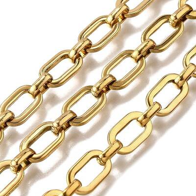 Ion Plating(IP) 304 Stainless Steel Rectangle Link Chains