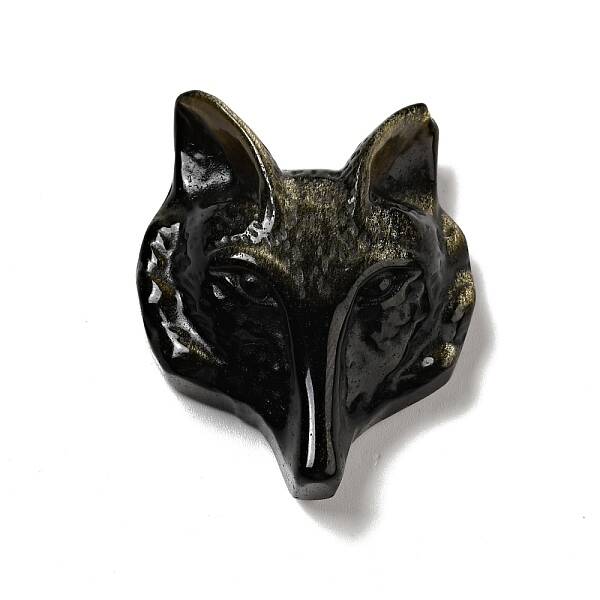 Natural Golden Sheen Obsidian Pendants