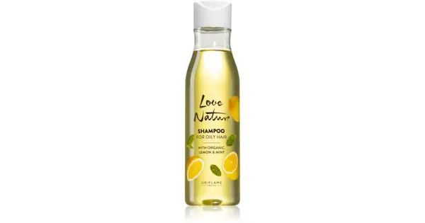 Oriflame Love Nature Organic Lemon & Mint Deep Cleansing Shampoo for Oily Hair 250ml