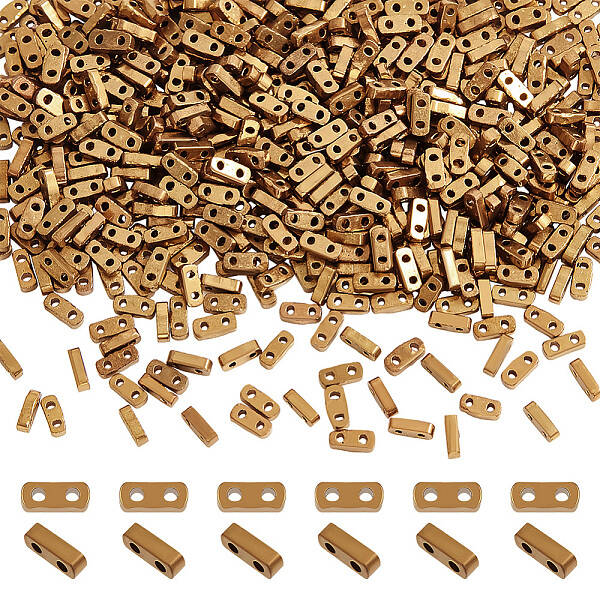 640Pcs Electroplated Glass Seed Beads
