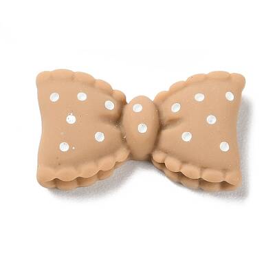Cartoon Opaque Resin Polka Dot Bowknot Cabochons