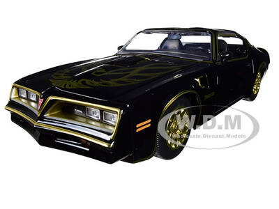 1977 Pontiac Firebird Trans Am Black with Replica Buckle Smokey and the Bandit (1977) Movie Hollywood Rides Series 1/24 D...