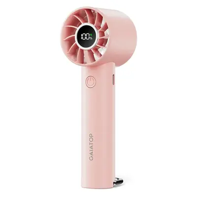 Gaiatop USB Rechargeable Handheld Fan, 3 Speed LED Mini Fan with USB Cable, Handheld Fan with LED Display for Indoor Outdoor ...
