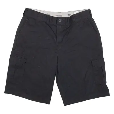 DICKIES Mens Workwear Shorts Black Relaxed L W38