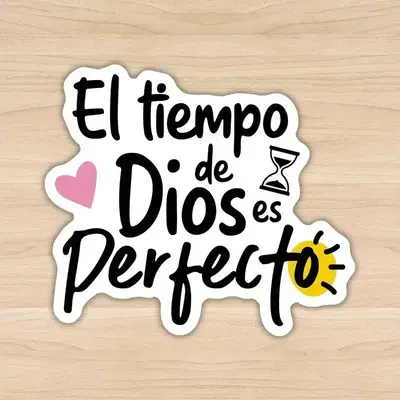 Spanish Bible Verse Sticker, Car Sticker, Laptop Sticker, Motorcycle Sticker, Water Bottle Sticker, Notebook Sticker, Car Ext...