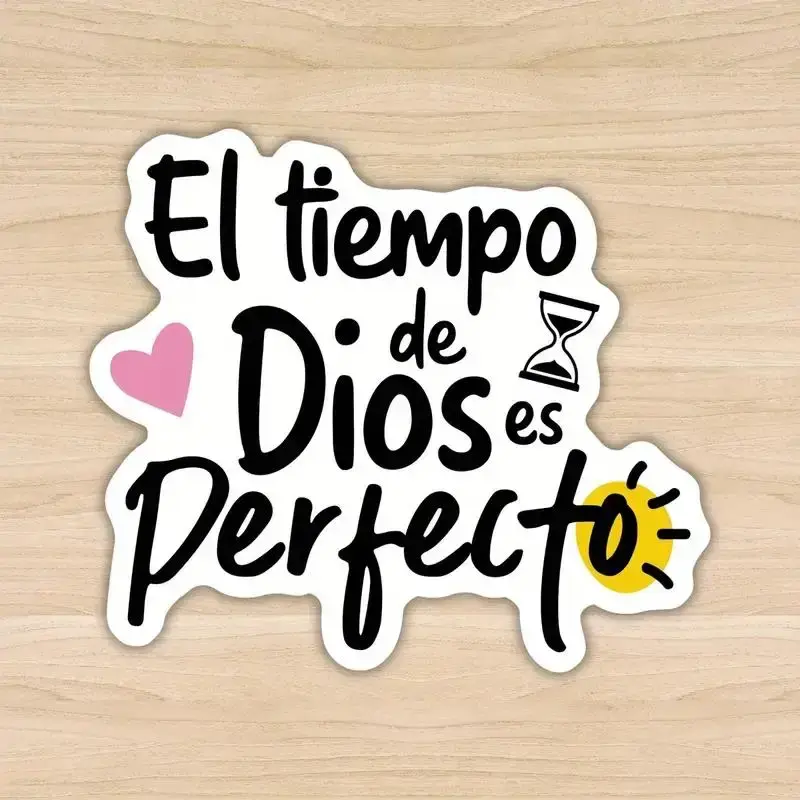 Spanish Bible Verse Sticker, Car Sticker, Laptop Sticker, Motorcycle Sticker, Water Bottle Sticker, Notebook Sticker, Car Ext...