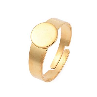 Adjustable 304 Stainless Steel Finger Rings Components