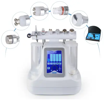 5 in 1 Oxygen Jet Hydra Dermabrasion Water Peeling Microdermabrasion RF Ultrasonic Spa for Spa Salon Studio Home Use | SR-AF1...