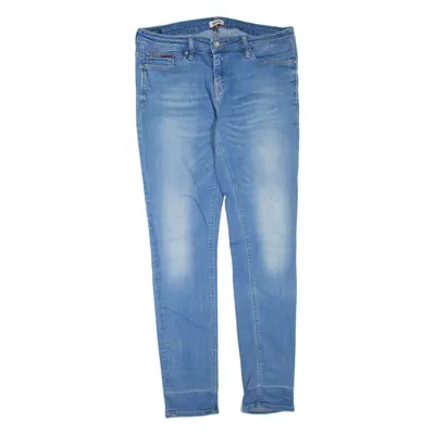 TOMMY HILFIGER Womens Jeans Blue Regular Tapered Stone Wash W32 L32