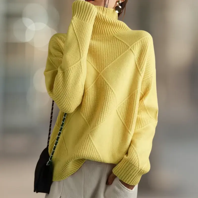 Aspen Ultra Cozy Ribbed Knit Turtleneck Women's Sweater