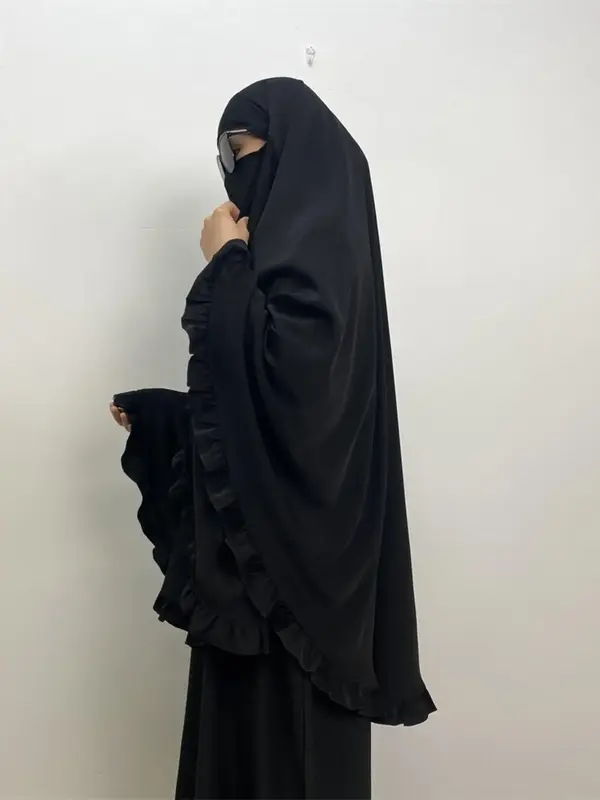 Women's Modest Fashion Solid Color Latest High-quality Khimar, Casual Soft Comfortable Khimar for Daily Wear, Muslim Women's ...