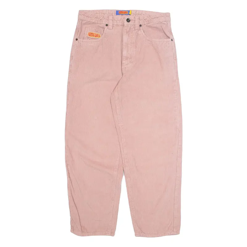 EMPYRE Womens Corduroy Trousers Pink Regular Tapered W30 L27