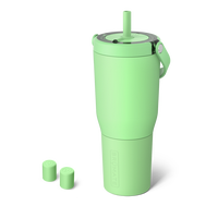 BrüMate Resa 35oz 100% Leakproof Insulated Travel Tumbler + Magnetic Straw Cover 2-Pack Bundle | Cup-Holder Friendly Insulat...